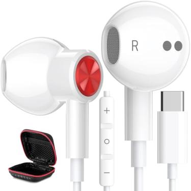 Imagem de Fones de ouvido USB C tipo C para Samsung Galaxy S25 Ultra S24 Plus S23 S22 S21 HiFi DAC magnético para Apple fone de ouvido com fio com microfone para iPhone 15 16 Pro Max 16e Android Pixel 10 9 8