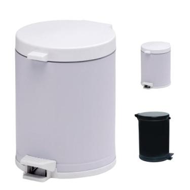 Imagem de Lixeira De 4,5L Com Pedal Recipiente Plástico Removível Polipropileno 
