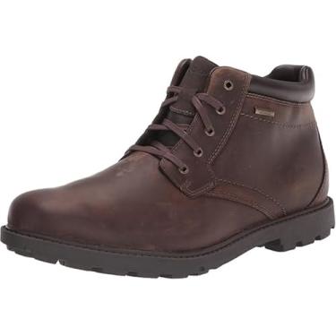 Imagem de Bota masculina impermeável Rugged Bucks da Rockport, Tan, 8 Wide