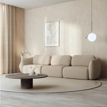 Imagem de Conjunto Sofá Orla 3 Lugares 1 Esquerdo 1 Central 1 Direito Cabecasa MadeiraMadeira Areia