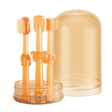 Imagem de Rrlihjgu Escova de Dentes para Animais de Estimação | Escova Para Cachorros | Kit De 3 Peças Para Higiene De Cães De Raças Grandes, Médias E Pequenas E Cãozinho