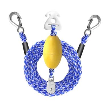 Imagem de UGPLM Arnês de reboque de barco para conexão de tubos com ganchos de aço Corda de reboque de barco inflável para surfe aquático Sofá Wakeboard
