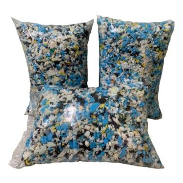 Imagem de Flocos De Espumas Enchimento Almofada Puff 10 Kgr Espuma Especial Puff