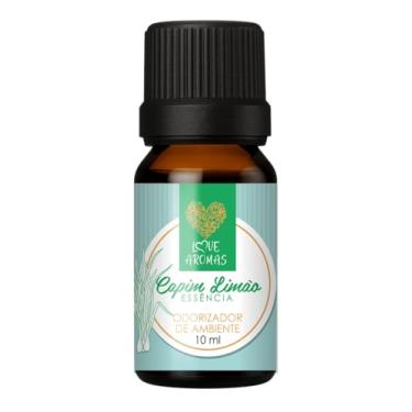 Imagem de Love Aromas Essência Capim Limão, Odorizador de Ambiente, Aromática Lipossolúvel, Energizante, Frasco Âmbar, 10ml