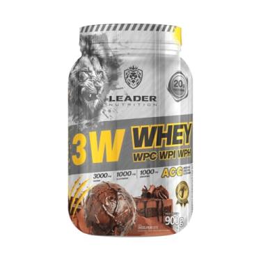 Imagem de Leader Nutrition 3W Whey ACG, Suplemento Proteico com WPC, WPI, WPH, Arginina, Creatina e Glutamina, 20g Proteína por Porção, 900g, 4 Sabores (900g, Chocolate)