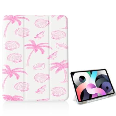 Imagem de OFQKOAKS Capa Pink Tree Clam para iPad 10,2 polegadas 9ª/8ª/7ª geração (2021/2020/2019), [Suporte de lápis + hibernar/despertar automático], capa protetora fina com suporte triplo e parte traseira de
