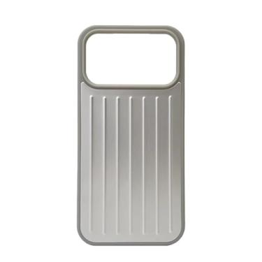 Imagem de Capa de luxo para iPhone 16 Pro Max 15pro 14 13 12, capa protetora à prova de choque com embalagem de caixa de presente (para iPhone 15 Pro/prata 2)