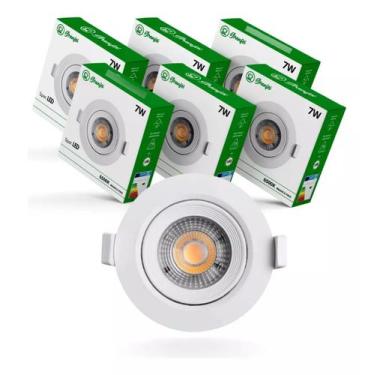 Imagem de Luminaria spot led redondo - 7w - granfei 3000k - 6500k, Amarelo