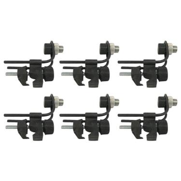Imagem de Kit 6 Clamp Microfone Bateria Zabumba Percussão Resistente