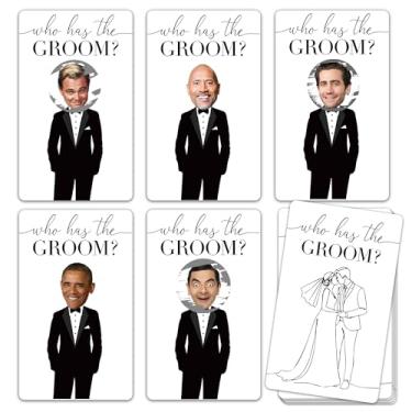 Imagem de Minimalism Bridal Shower Games, Who Has The Groom Scratch Off Celebrity Cards Tickets for 41 Guests, Funny Engagement Party, Bride-to-Be Celebration Scratch Off Cards-A06