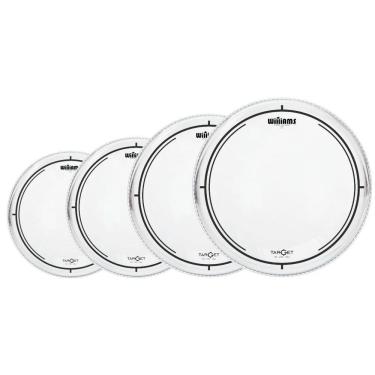 Imagem de Kit Pele W2 Tons Surdo Bumbo Hidráulica 10 12 14 22 Williams