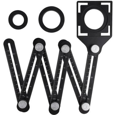 Imagem de Ferramenta Multifuncional Esquadro Régua Ajustável