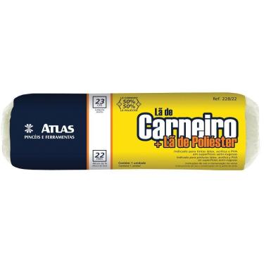 Imagem de Rolo De Lã Mista 22mm X 23cm - 228-22 - Pinceis Atlas Rolo De La Mista 22mm X 23cm Atlas 228-22