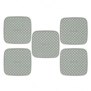 Imagem de kit 5 Protetores Quadrados Tapete Silicone Fogão Indução 19 cm Almofad