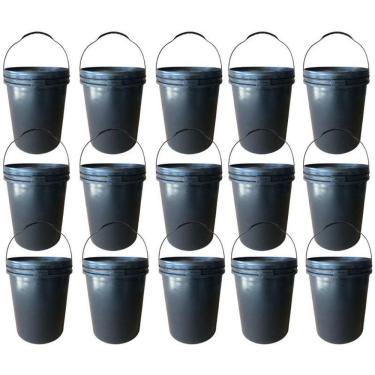 Imagem de Balde 16L Para Querosene Com Tampa - 15 Pçs
