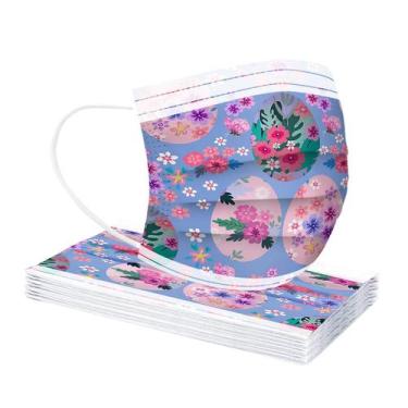 Imagem de Máscara facial descartável infantil Industrial 3ply Ear Loop 10pcs - H