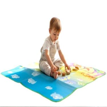 Imagem de Tapete Atividades Bebê Térmico Dobrável Impermeável 120x90cm - Genéric