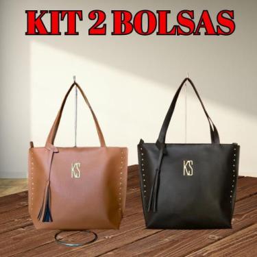 Imagem de Kit 2 Bolsas Sacola Tote Grande de Ombro Alça Reforçada - rhastavelly,