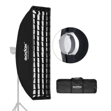Imagem de Godox 22 cm x 90 cm 8,6" x 35,4" Faixa colmeia colmeia colmeia Madeira Softbox Suporte para Godox Flash Light e outras luzes de estúdio