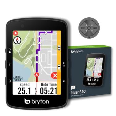 Imagem de Bryton Rider 650 computador GPS com tela sensível ao toque LCD colorida de 2,8 polegadas, mapa pré-carregado dos EUA, compatível com radar de bicicleta, bateria de longa duração de 33 horas, navegação