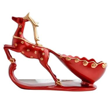 Imagem de GRFIT Ganchos de pesca alce veado rack de vinho suporte suporte de garrafa armazenamento de festa de casamento armazenamento de mesa para decoração de casa, adega, bar, bancada, ganchos de peixe de