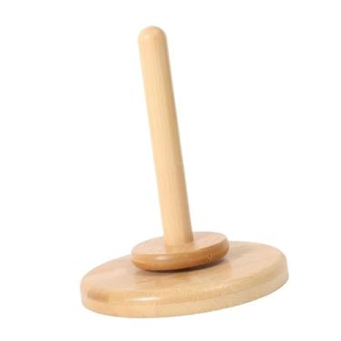 Imagem de IEUDNS Suporte para fios, enrolador de fios portátil, giratório, destacável, acessórios de costura para crochê, suporte para lã, organizador de tricô, 1 Eixo Grande