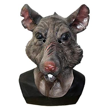 Imagem de Adult New Mutant Rat Head Animal Costume Face Splinter Halloween Mouse Mask Brown
