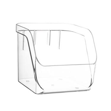 Imagem de Generic Cesta de parede suspensa para temperos, suporte multifuncional para parede, pequena cesta de armazenamento, organizador de temperos para armário,