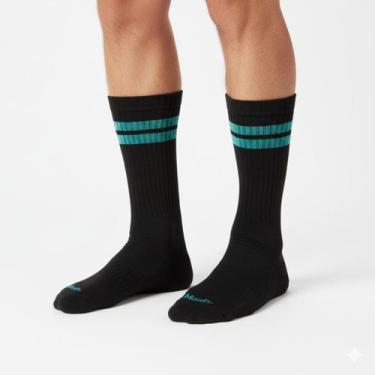 Imagem de Meia Esportiva Masculina Mash Active Algodão Cano Longo Punho Canelado