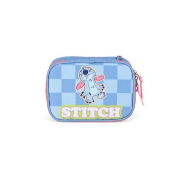 Imagem de Estojo Box 100 Pens Original Stitch Disney - Luxcel, Azul