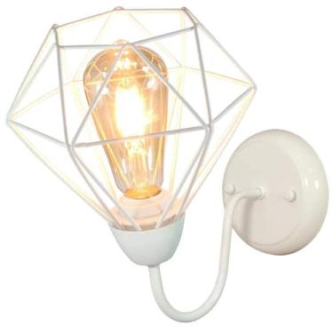 Imagem de Arandela Parede Aramado Diamante Pequeno branca branca - CM GLASS - CL