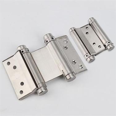 Imagem de Dobradiça aberta dupla de aço inoxidável ajustável para móveis, dobradiças silenciosas, conector de porta de armário para janela, suprimentos para casa, 1 peça (A5)