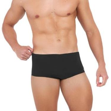 Imagem de Sunga Slip Acqua Rio Lisa Básica com Cordão de Regulagem e Forrada Moda Praia Verão FPS 50 Sungão-Masculino