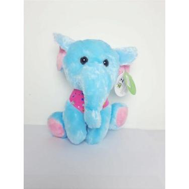 Imagem de Elefante Apaixonado Azul de Pelúcia 20 cm - Tuka Toy - 18-1549M-25