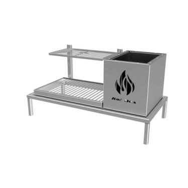 Imagem de Parrilla Para Alvenaria 68X34 - Firebox + 1 Grelha Uruguaia - CWD