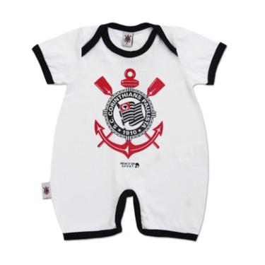 Imagem de Macacão Bebê Curto Corinthians Timão Oficial