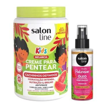 Imagem de Melancia Salon Line Kit com Creme de Pentear Kids e Óleo Perfumado 120
