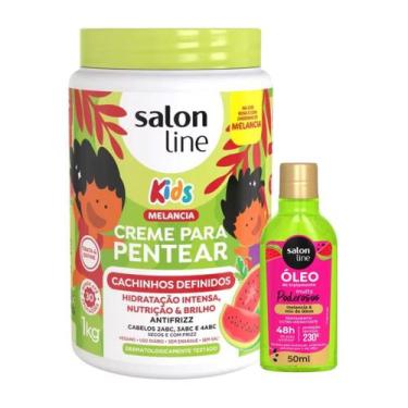 Imagem de Melancia Salon Line Kit com Creme de Pentear e Óleo, Rotina Capilar