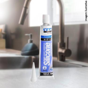 Imagem de Adesivo Silicone 50g Acético Transparente - Tudo em Caixa