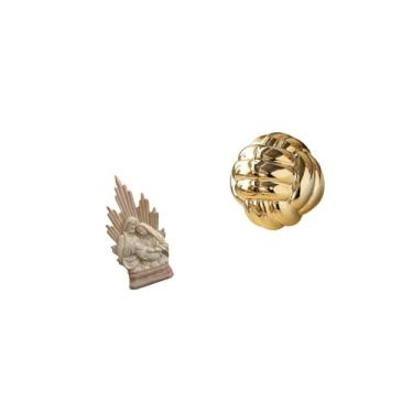 Imagem de YIJU Nó Da Família Sagrada Bola de Fio Resina Cerâmica Escultura Católica Cristã Estatueta Ornamento para Escritório Casa Mesa Entrada Decoração