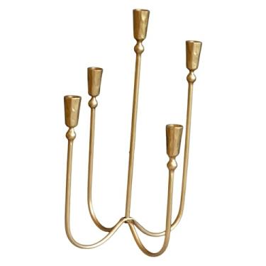 Imagem de Ｂｅｓｇａ Suporte para velas com várias cabeças, decoração de candelabro, presente decorativo, suporte para velas, castiçal para mesa, peça central, festa de