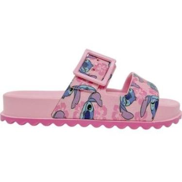 Imagem de Tamanco Infantil Menina Slide Casual Dia a Dia Passeio Escola Calce Fácil Stitch Grendene Kid-Feminino