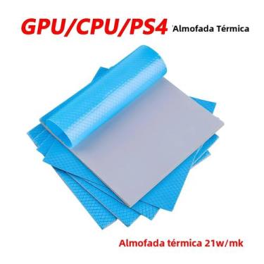 Imagem de Pad Thermal de Alta Qualidade 24W para CPU e GPU - 80x40mm e 100x100mm