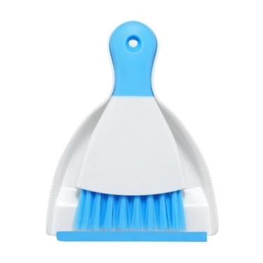 Imagem de NACENA Conjunto de mini pá de lixo e escova, conjunto de vassoura pequena e pá de poeira e mini vassoura de mão, conjunto compacto para mesa de casa, teclados, sofá, cozinha, animais de estimação