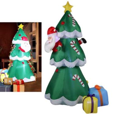 Imagem de Arvore De Natal Inflavel Papai Noel Natalino Decoraçao Loja Shopping C