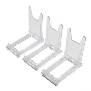 Imagem de Molduras de plástico, 5 peças, suporte para foto, expositor de fotos para mesa