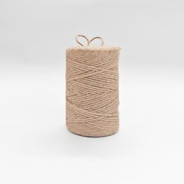 Imagem de Cordão longo de 328 metros para artesanato, corda de juta natural, embrulho de presente, Natal, artesanato, decoração, decoração, decoração de casa
