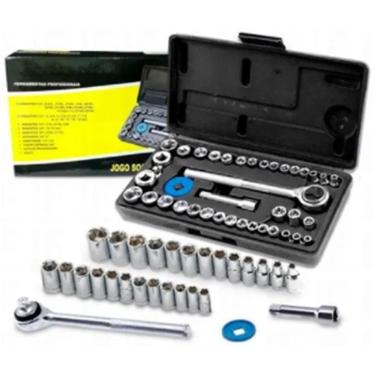 Imagem de Jogo Chave Soquete C/ Catraca 40 Peças Jogos De Soquetes