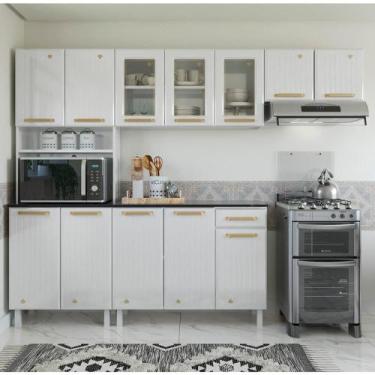 Imagem de Cozinha Completa De Aço 4 Peças Multimóveis Cr20371 Branco - MULTIMOVE