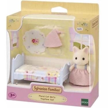 Imagem de Sylvanian families conjunto cama menina gato primavera epoch, Sylvania